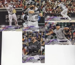 2018 TOPPS Update COLORADO ROCKIES team set (5 cards) TAUCHMAN RC - Picture 1 of 1