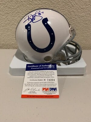 Reggie Wayne Signed Indianapolis Colts Mini Helmet PSA/DNA - Image 1 of 3