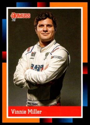 2021 Donruss Racing Orange Vinnie Miller B.J. McLeod Motorsports #190 Parallel - Image 1 of 2