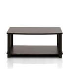 Furinno Turn-N-Tube 2-Tier Elevated Tv Stands   Espresso/Black 2-Tiers