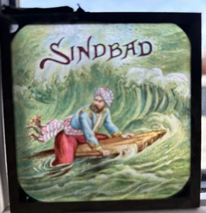 Sindbad (Sinbad) - 8 Magic Lantern Slides - c 1905 - Picture 1 of 11