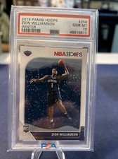 2019-20 PANINI HOOPS #258 ZION WILLIAMSON WINTER ROOKIE RC PSA 10 GEM MINT - C01