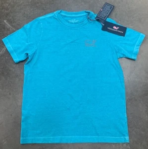 Vineyard Vines Vintage Whale Short Sleeve T-Shirt Kids Se. 7 Sea Grove Blue NEW - Picture 1 of 5