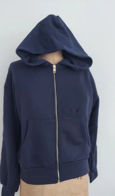 NUEVO CON ETIQUETAS Camp Aspen Chaqueta con Capucha Medianoche/Azul Marino Cremallera Suelto Ajuste 44" Pecho Foto 1 de 4