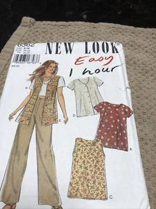 1995 Simplicity New Look Pattern Womens Sz 8-18 #6263 Uncut FF Tops 2 styles - Picture 1 of 5
