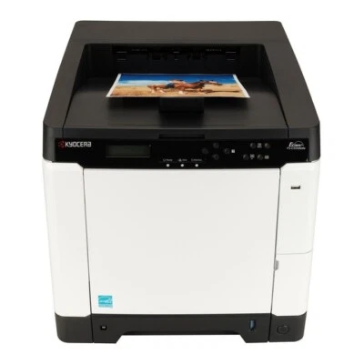 KYOCERA FS-C5250DN DUPLEX NETWORK WORKGROUP 9600DPI FAST A4 COLOR LASER PRINTER - Image 1 of 4
