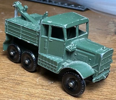 Vintage 1950s MATCHBOX LESNEY No. 64 Scammell Breakdown Truck Military Army - Image 1 of 4
