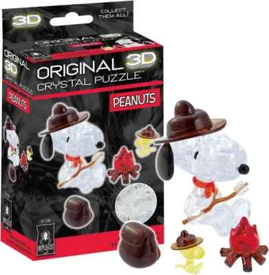 , Peanuts Snoopy Campfire Original 3D Crystal Puzzle, Based on Characters fro... - Image 1 of 2
