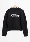 & Other Stories czarny sweter Paris sweter mieszanka wełny M
