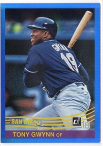 2018 Donruss Holo Blue RETRO #258 Tony Gwynn Padres