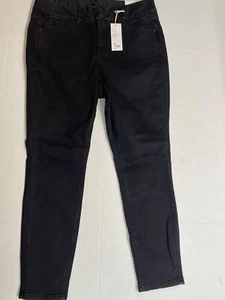 Lane Bryant High-Rise Essential Stretch Skinny Black Jeans sz 16 - Picture 1 of 14