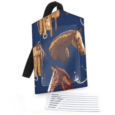 BROAD BAY High Quality Horse LOVER LUGGAGE TAGS set of 4!