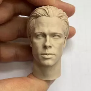 "Figuras de acción esculpidas de cabeza de vampiro de Louis Brad Pitt a escala 1/6" masculina sin pintar - Imagen 1 de 6