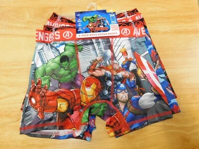 Marvel Avengers Boys Boxer Brief Underwear, 4-Pack,Size 10-NWT - Image 1 of 3