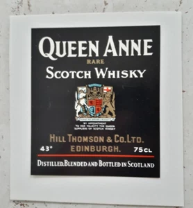 Etichetta da Collezione Originale Vintage Queen Anne Rare Scotch Whisky - Picture 1 of 1