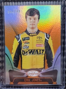 2018 Panini Certified Racing Nascar #62 Erik Jones Orange Parallel #/249 