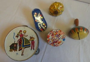 5 Vintage Litherographed Noise Markers Party, Halloween, - Picture 1 of 4