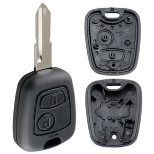 2 Buttons Car Remote Key Shell Case w/ 206 Blade Fit for Peugeot 106 206 306 406 - Picture 1 of 6