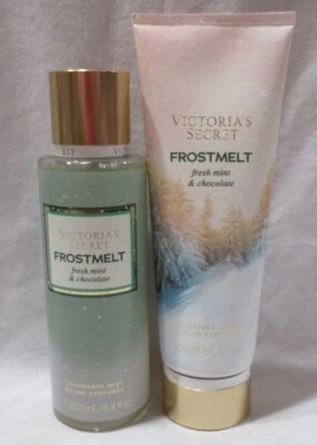 Victoria's Secret Fragancia Bruma y Loción Set Lote de 2 FROSTMELT Chocolate Mint Foto 1 de 2