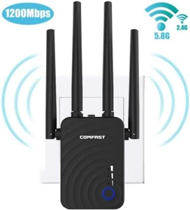 1200 MPS WiFi Range Extender Internet BoosterWIFI Repeater Wireless Signal - Picture 1 of 8