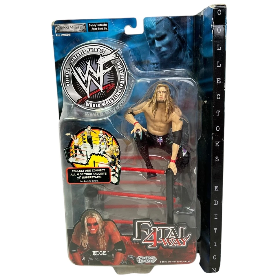 WWF Jeff Hardy Fatal 4 Way Action Figure Jakks Pacific Wrestling 2001 Series 4