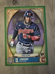 2021 Topps Zigeunerkönigin grün Daniel Johnson Rookie Cleveland Indianer #255 - Bild 1 von 2