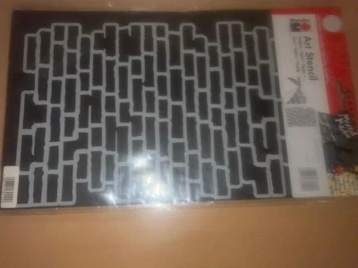 Marabu Mixed Media ART STENCIL DIN A4 - Bricks - Bild 1 von 3