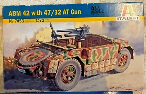 Kit Modelo Italeri 1/72 Vintage 7053 ABM 42 con 47/32 AT G Coche Blindado Italiano - Imagen 1 de 1