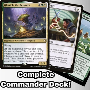 MTG Commander EDH Deck Gluntch, the Bestower 100 Cards Custom Deck Group Hug - Picture 1 of 10