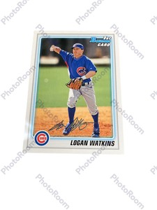 2010 TOPPS 1ST BOWMAN CARD BASEBALL LOGAN WATKINS CHICAGO CUBS SS.