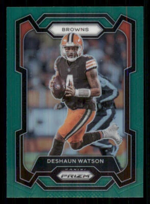 2023 Panini Prizm Prizms Green #65 Deshaun Watson - Image 1 of 2