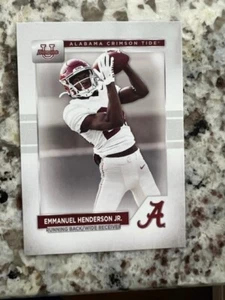 2023 BOWMAN U ALABAMA CRIMSON TIDE FOOTBALL CARD EMMANUEL HENDERSON JR #7 - Picture 1 of 1