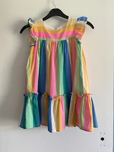 Girl M&S summer rainbow dress size 5-6 Year - Picture 1 of 14