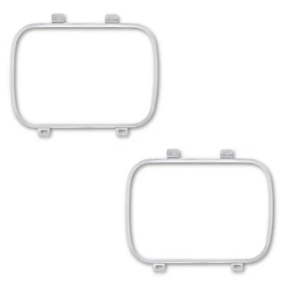 7X6 Headlight Rectangular Stainless Steel Inner Retaining Retainer Ring Pair - Image 1 of 2