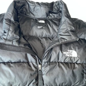 North Face Men's Puffer Vest XL 550 Fill Down Full Zip Pockets Outdoors Black - Picture 1 of 14