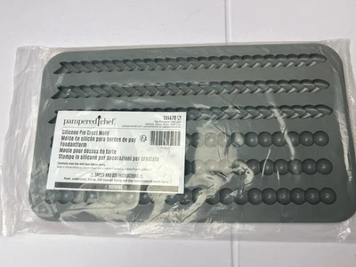 Molde de corteza de pastel de silicona Pampered Chef - Nuevo - Paquete sellado de fondant Foto 1 de 4