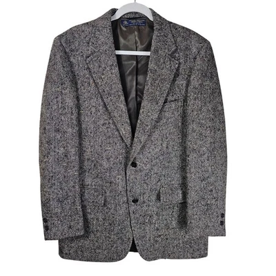 VTG Brooks Brothers Brookstweed Scottish Wool Sport Coat 42L Gray/Multi Blazer - Image 1 of 4