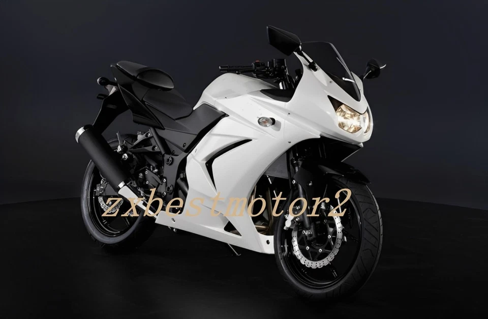 Unpainted White ABS Fairing Bodywork For Kawasaki Ninja 250R EX250 2008-2012 - Image 1 of 4