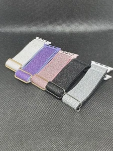 NEW iPhone Compatible Smart Watch Bands Stretch Elastic Assorted Colors Lot of 5 - Picture 1 of 4