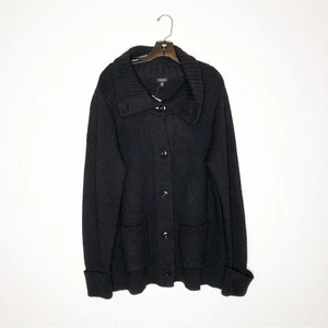 Torrid Pullover Mantel Damen Plus 3X NEU schwarz Wolle Knopf schwer warm kuschelig klassisch - Bild 1 von 16