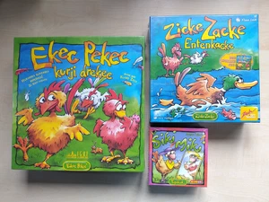 3x Spiel Zicke Zacke Hühnerkacke/Entenkacke/Schicki Micki NEU, 2Auslandsversion - Bild 1 von 7