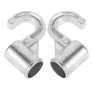 2 piezas gancho de metal soporte de varilla ganchos para ropa montaje en pared perchas para armario - Imagen 1 de 12