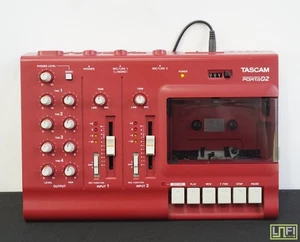 Tascam Porta 02 - RED  4 Track Analogue Cassette Recorder - Just Serviced W/ BOX - Picture 1 of 17