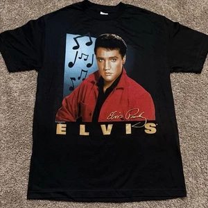 Vintage Y2k Elvis Presley Gitarre Rock Musik 2002 schwarz T-Shirt Herren Größe Large - Bild 1 von 8