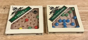 Lote De Colección De 2 Juegos “House Of Marbles”: Snail & Nine Mans Morris Nuevo En Paquete - Imagen 1 de 2