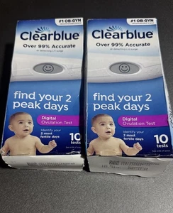 Menge 2 Clearblue Advanced Digital Ovulation Prädiktor Kit 10x 2 Ablaufdatum 11/27 - Bild 1 von 3