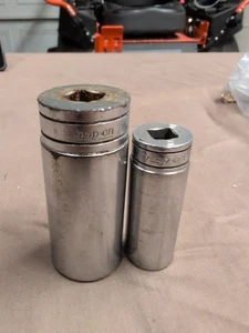2 Vintage Snap On Sockets 1  1/16  3/4   H15 - Bild 1 von 4
