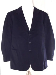 Linexter Giacca Blazer Da Uomo Blu Taglia XXL In Lana Sartoriale Made In Italy - Picture 1 of 11