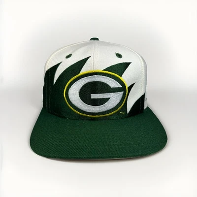 Vintage Green Bay Packers Sharktooth Hat 90s Wool NFL Pro Line Cap Logo Athletic - Image 1 of 4