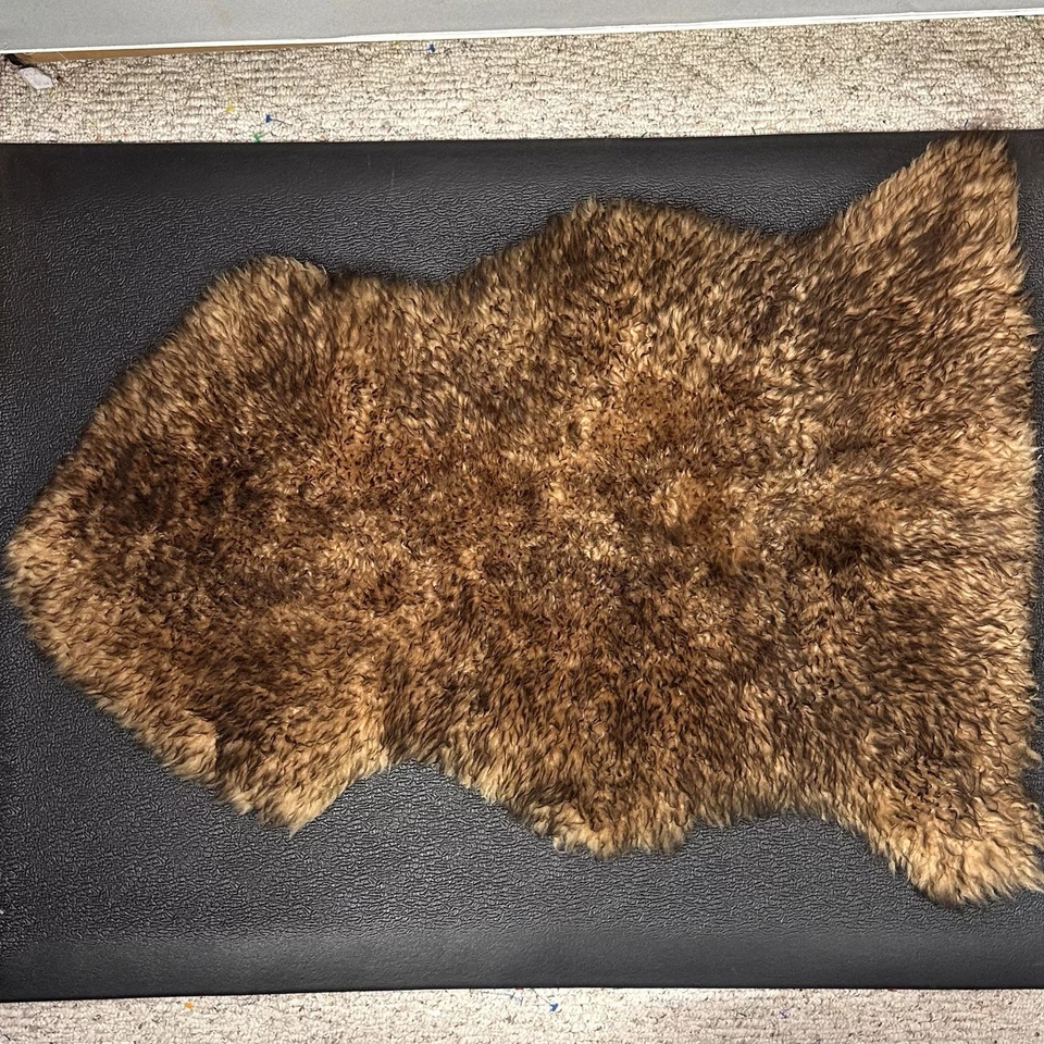 OVERLAND Australian Sheepskin Rug Throw Brown Soft - Image 1 of 4